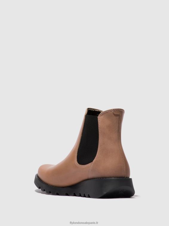 bottines chelsea femmes 0N8R117 salv rose (élastique noir) Fly London