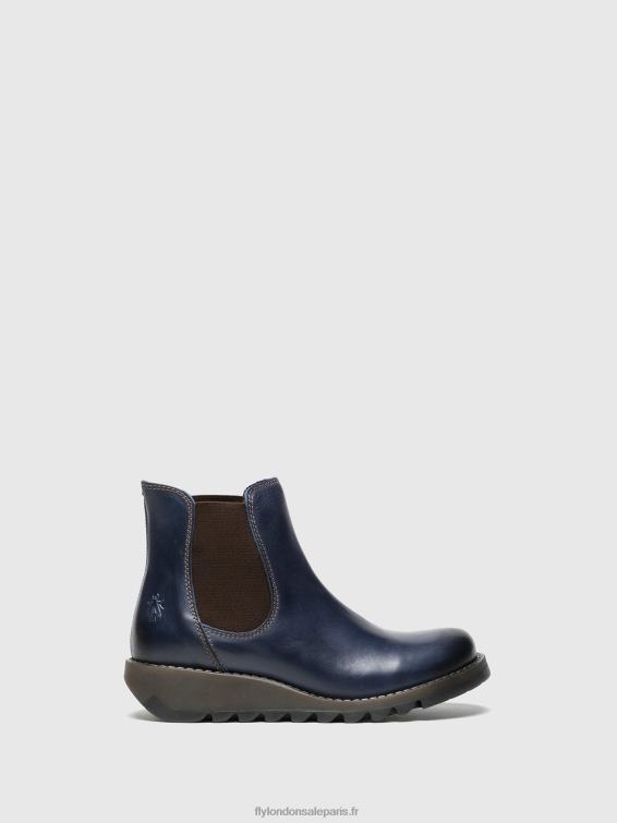 bottines chelsea femmes 0N8R278 salv bleu Fly London