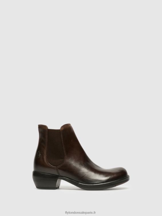 bottines chelsea font dk femmes 0N8R263 brun Fly London