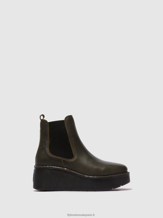 bottines chelsea hama238 femmes 0N8R139 ns. vert Fly London