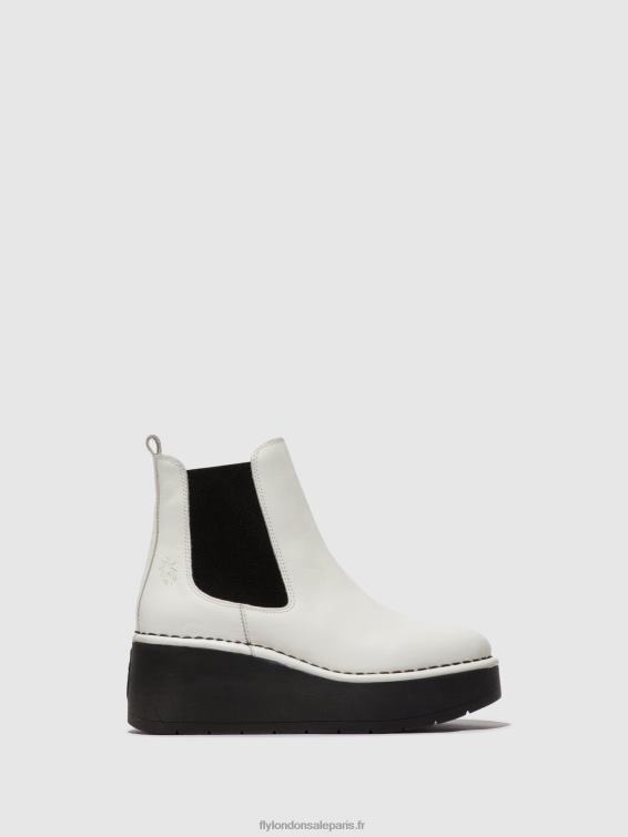 bottines chelsea hama238 femmes 0N8R140 blanc Fly London