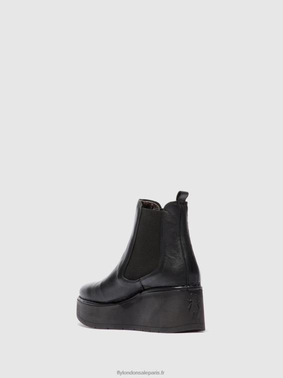 bottines chelsea hama238 femmes 0N8R225 Vérone noir Fly London