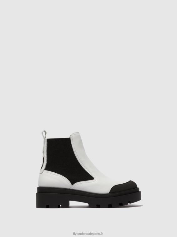 bottines chelsea jeba879 femmes 0N8R134 blanc Fly London