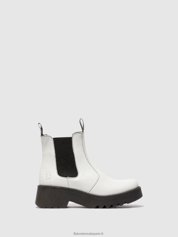 bottines chelsea medi789 femmes 0N8R222 tapis blanc cassé Fly London
