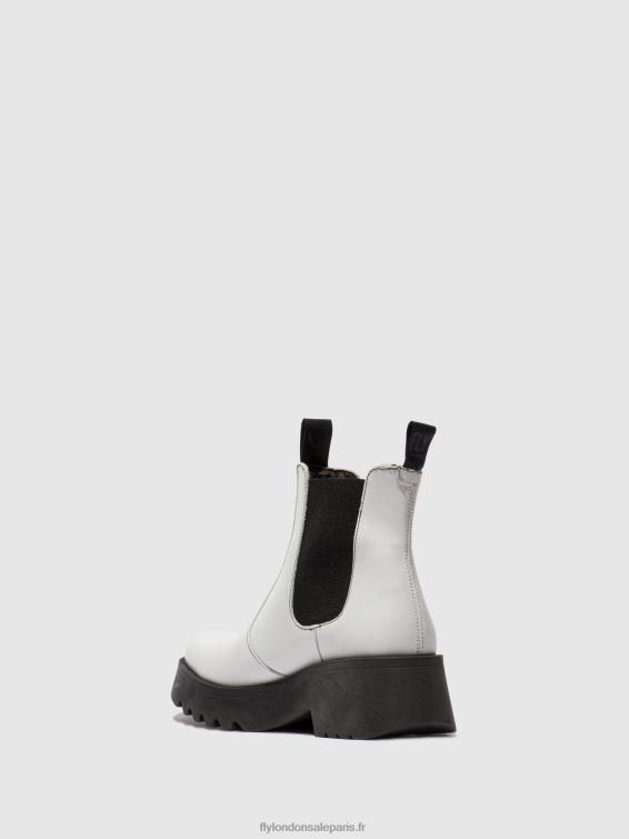 bottines chelsea medi789 femmes 0N8R222 tapis blanc cassé Fly London