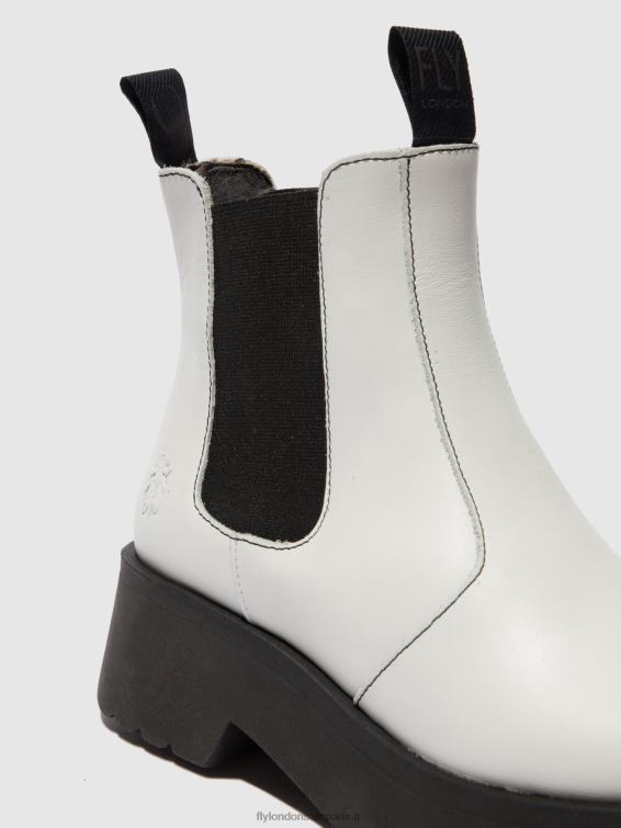 bottines chelsea medi789 femmes 0N8R222 tapis blanc cassé Fly London