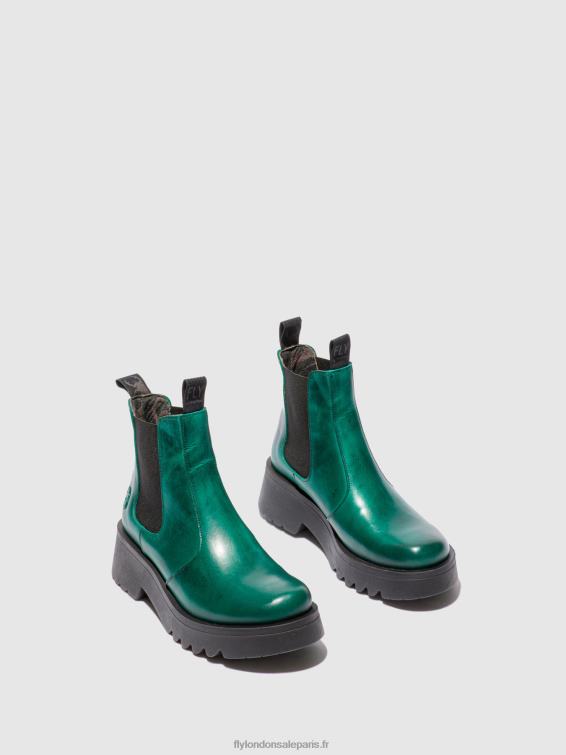 bottines chelsea medi789 femmes 0N8R224 tapis trèfle vert Fly London