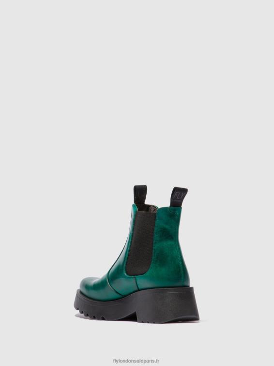 bottines chelsea medi789 femmes 0N8R224 tapis trèfle vert Fly London
