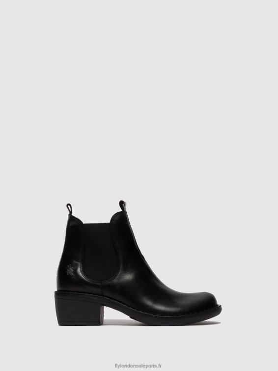 bottines chelsea meme030 femmes 0N8R255 tapis noir Fly London
