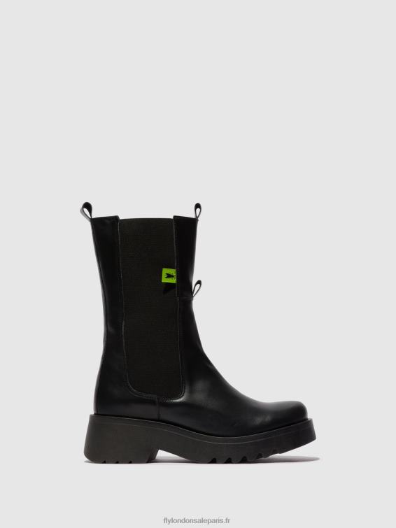 bottines chelsea mide904 femmes 0N8R136 noir Fly London