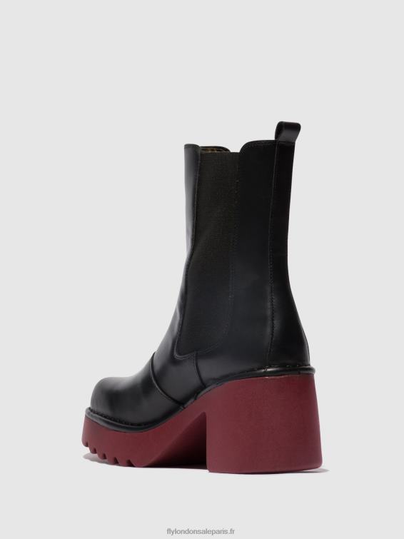 bottines chelsea moya25 femmes 0N8R129 noir (semelle de vin) Fly London
