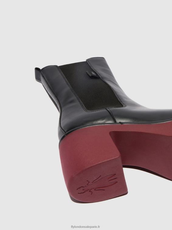 bottines chelsea moya25 femmes 0N8R129 noir (semelle de vin) Fly London