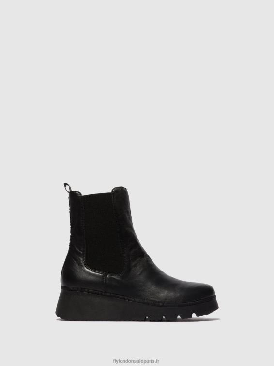 bottines chelsea paty405 femmes 0N8R9 noir Fly London