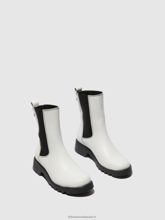 bottines chelsea rein795 femmes 0N8R217 tapis blanc cassé (noir) Fly London