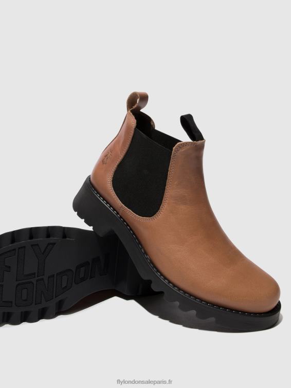 bottines chelsea rika894 femmes 0N8R121 rose (semelle noire) Fly London