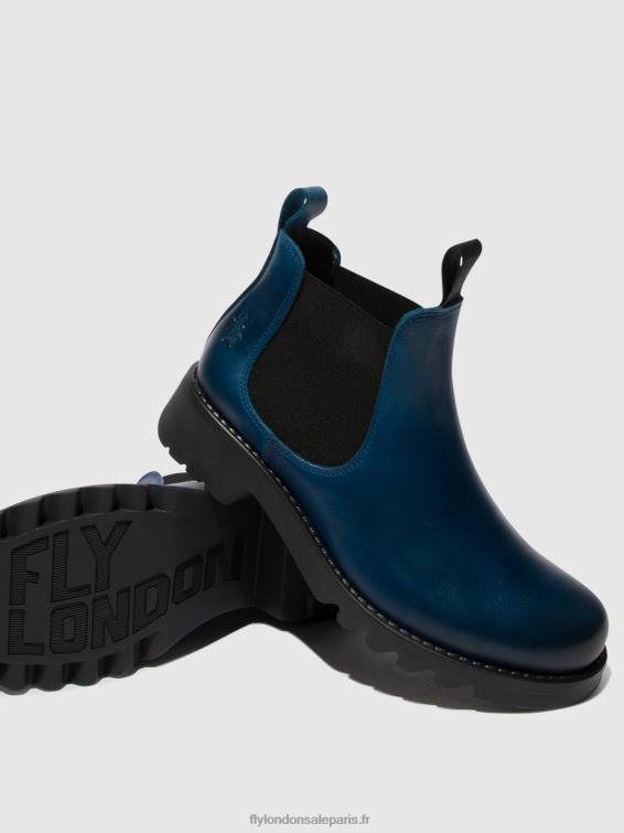 bottines chelsea rika894 femmes 0N8R123 bleu roi (semelle noire) Fly London