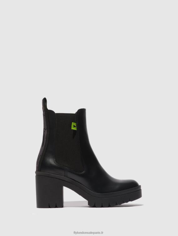 bottines chelsea taje883 femmes 0N8R164 tonnerre noir Fly London