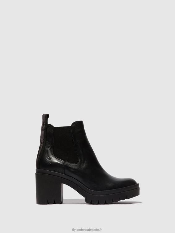 bottines chelsea tope520 femmes 0N8R120 noir Fly London