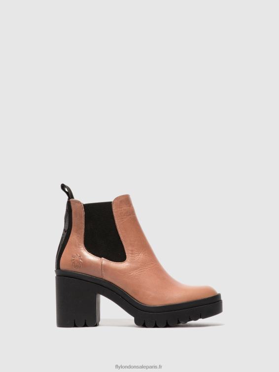bottines chelsea tope520 femmes 0N8R213 tapis rose Fly London