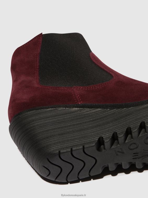 bottines chelsea yade398 femmes 0N8R1 huile suède vin Fly London