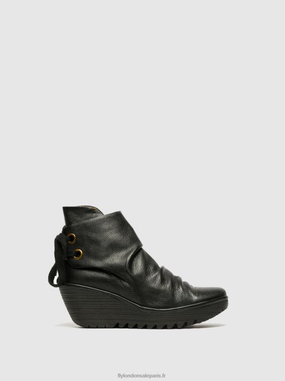 bottines compensées femmes 0N8R16 yama noir Fly London