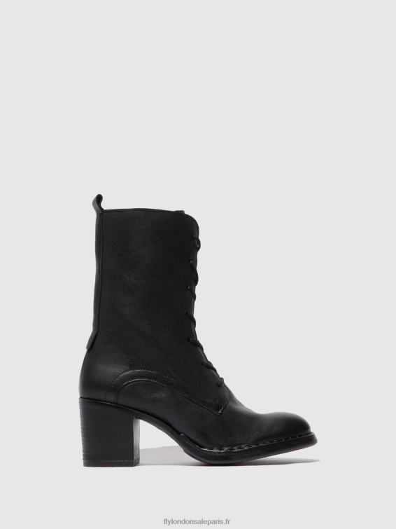 bottines à lacets blya070 femmes 0N8R208 Vérone noir Fly London