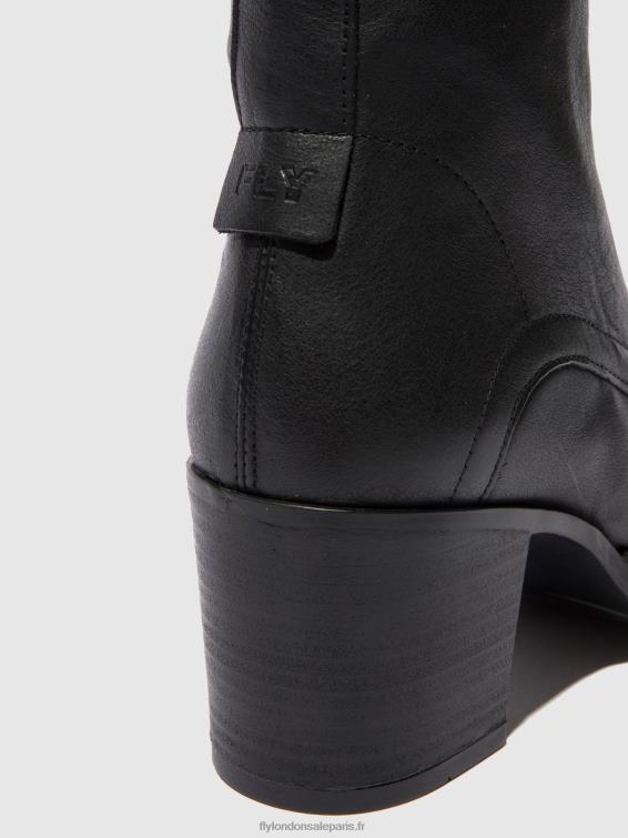 bottines à lacets blya070 femmes 0N8R208 Vérone noir Fly London