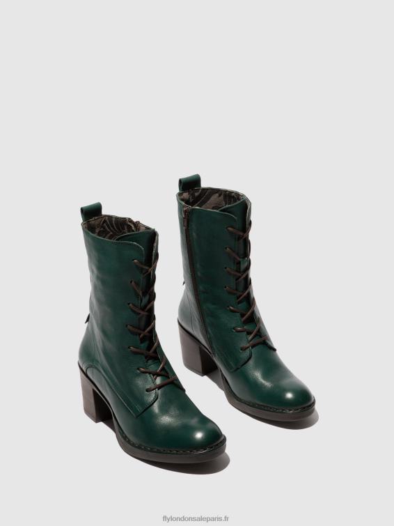 bottines à lacets blya070 femmes 0N8R209 forêt verte de vérone Fly London