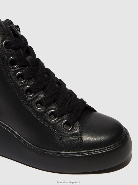 bottines à lacets dice468 femmes 0N8R108 noir (semelle noire) Fly London