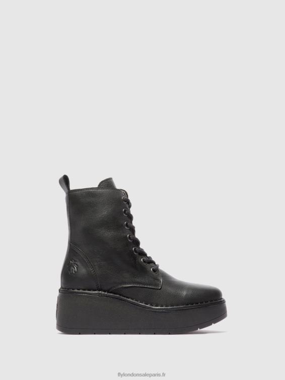 bottines à lacets hepe239 femmes 0N8R199 Vérone noir Fly London