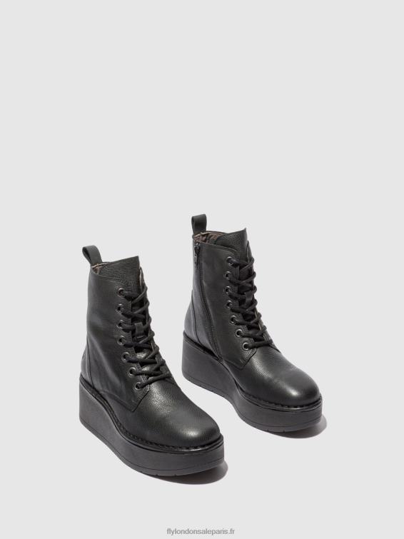 bottines à lacets hepe239 femmes 0N8R199 Vérone noir Fly London