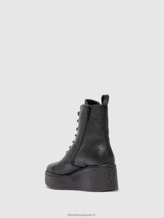 bottines à lacets hepe239 femmes 0N8R199 Vérone noir Fly London