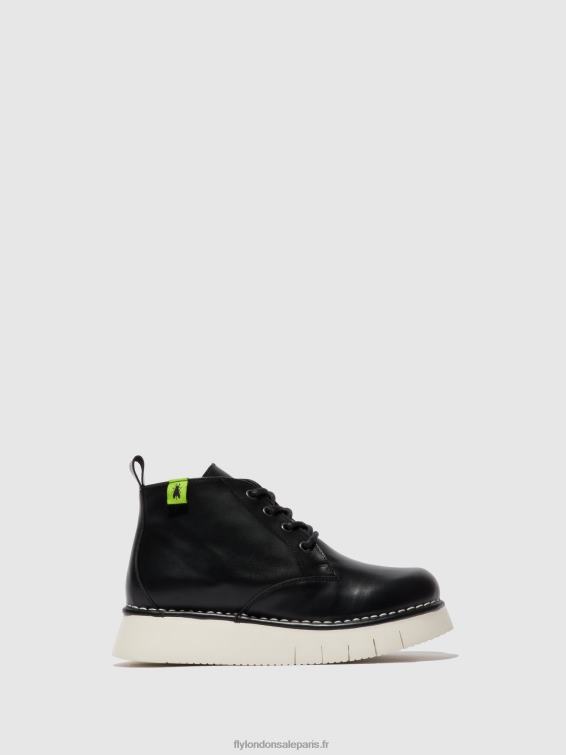 bottines à lacets idda244 femmes 0N8R167 tonnerre noir Fly London