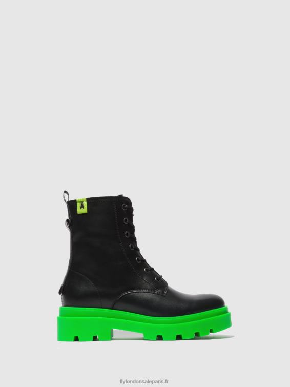 bottines à lacets jacy881 femmes 0N8R162 nausica noir (semelle verte) Fly London