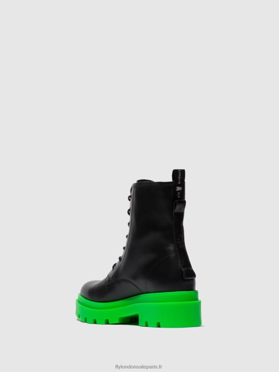 bottines à lacets jacy881 femmes 0N8R162 nausica noir (semelle verte) Fly London