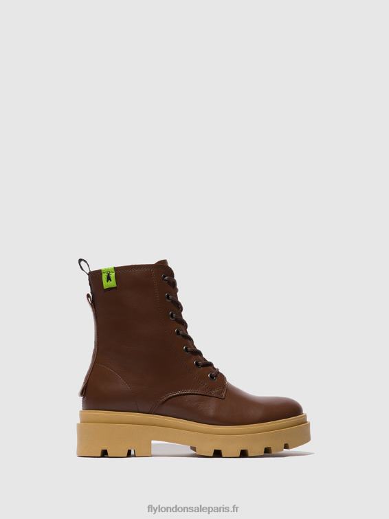 bottines à lacets jacy881 femmes 0N8R163 chocolat nautique Fly London