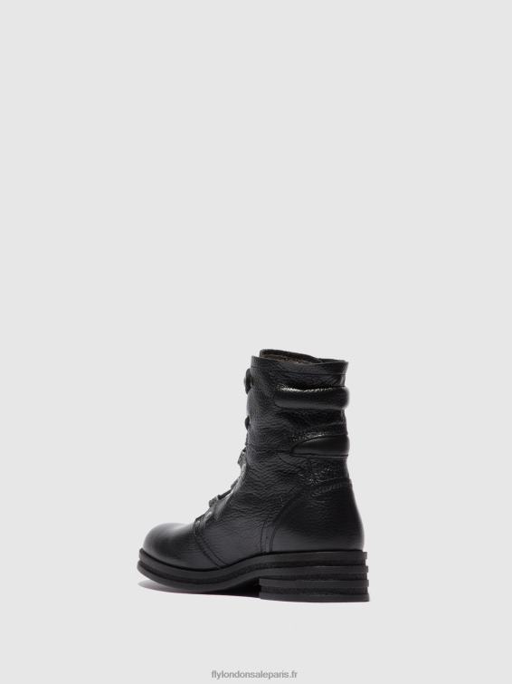 bottines à lacets knot792 femmes 0N8R198 noir de rio Fly London