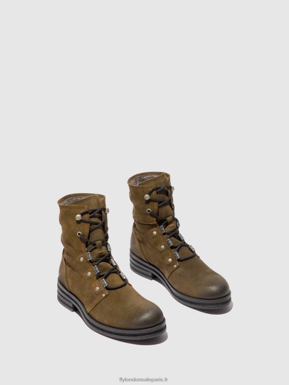 bottines à lacets knot792 femmes 0N8R202 boue de suède Fly London