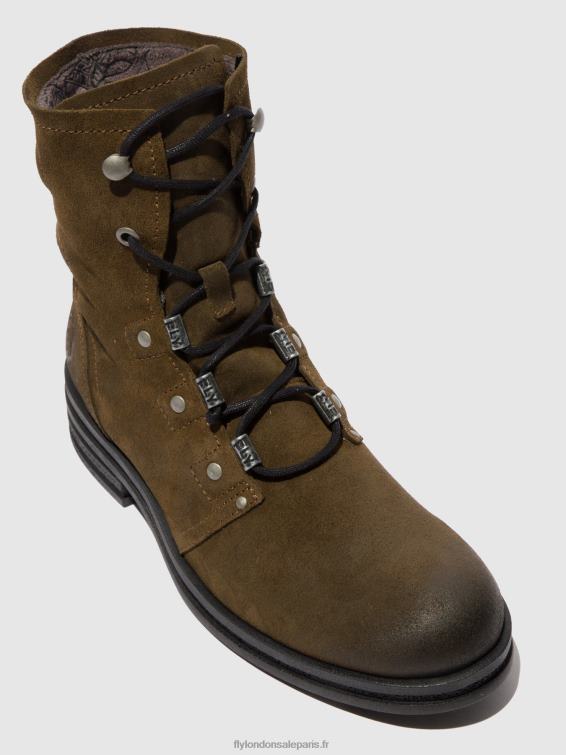 bottines à lacets knot792 femmes 0N8R202 boue de suède Fly London