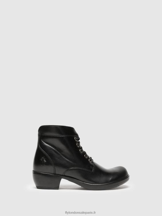 bottines à lacets mesu780 femmes 0N8R268 noir Fly London