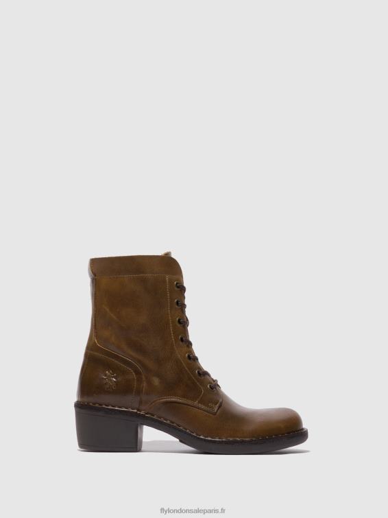 bottines à lacets milu044 femmes 0N8R194 tapis chameau Fly London