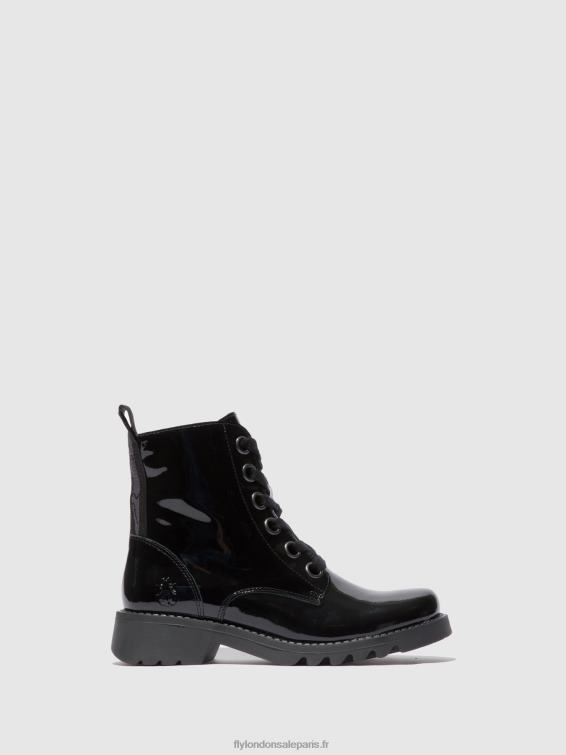 bottines à lacets ragi539 femmes 0N8R175 atlantis black (semelle noire) Fly London