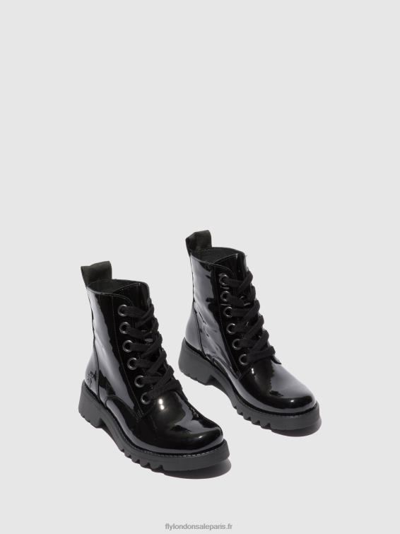 bottines à lacets ragi539 femmes 0N8R175 atlantis black (semelle noire) Fly London