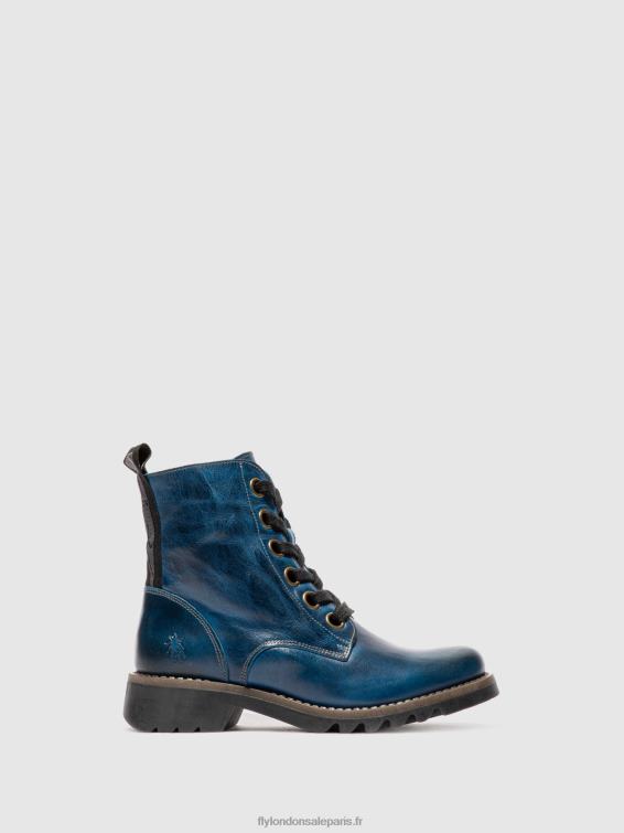 bottines à lacets ragi539 femmes 0N8R193 tapis bleu roi Fly London