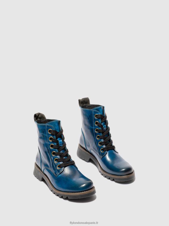 bottines à lacets ragi539 femmes 0N8R193 tapis bleu roi Fly London