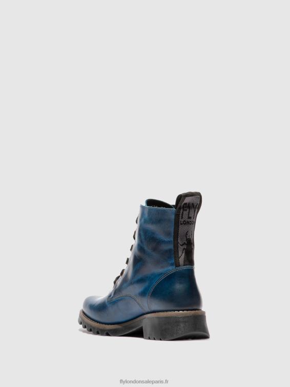 bottines à lacets ragi539 femmes 0N8R193 tapis bleu roi Fly London