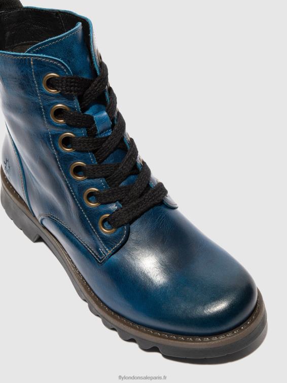 bottines à lacets ragi539 femmes 0N8R193 tapis bleu roi Fly London