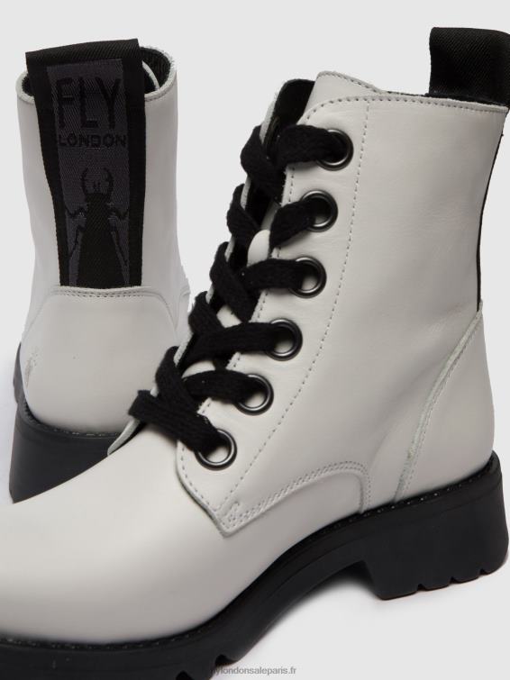 bottines à lacets ragi539 femmes 0N8R286 tapis blanc cassé Fly London