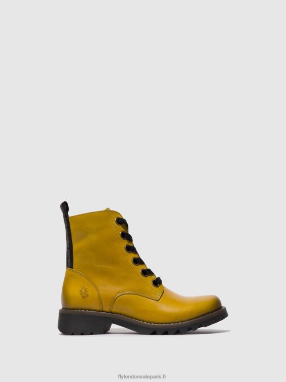 bottines à lacets ragi539 femmes 0N8R96 moutarde Fly London