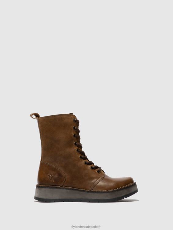 bottines à lacets rami043 femmes 0N8R244 tapis chameau Fly London